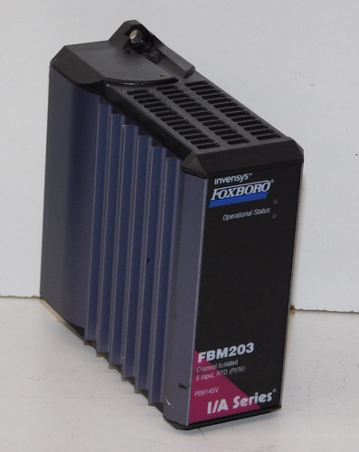 Foxboro invensys fbm203 a - invensys, i/a